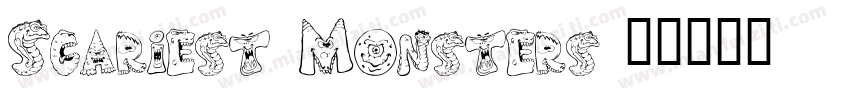 Scariest Monsters字体转换